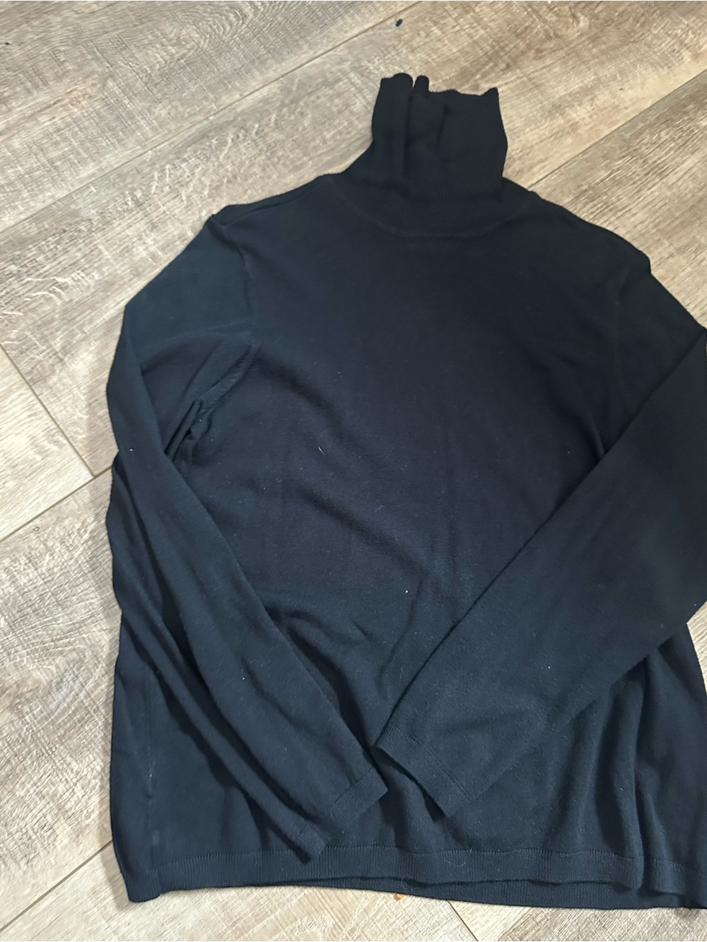 Women's Black Turtleneck Sweater